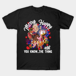 Funny Joe Biden Happy 4th Of You Know The Thing Confused 4th T-Shirt